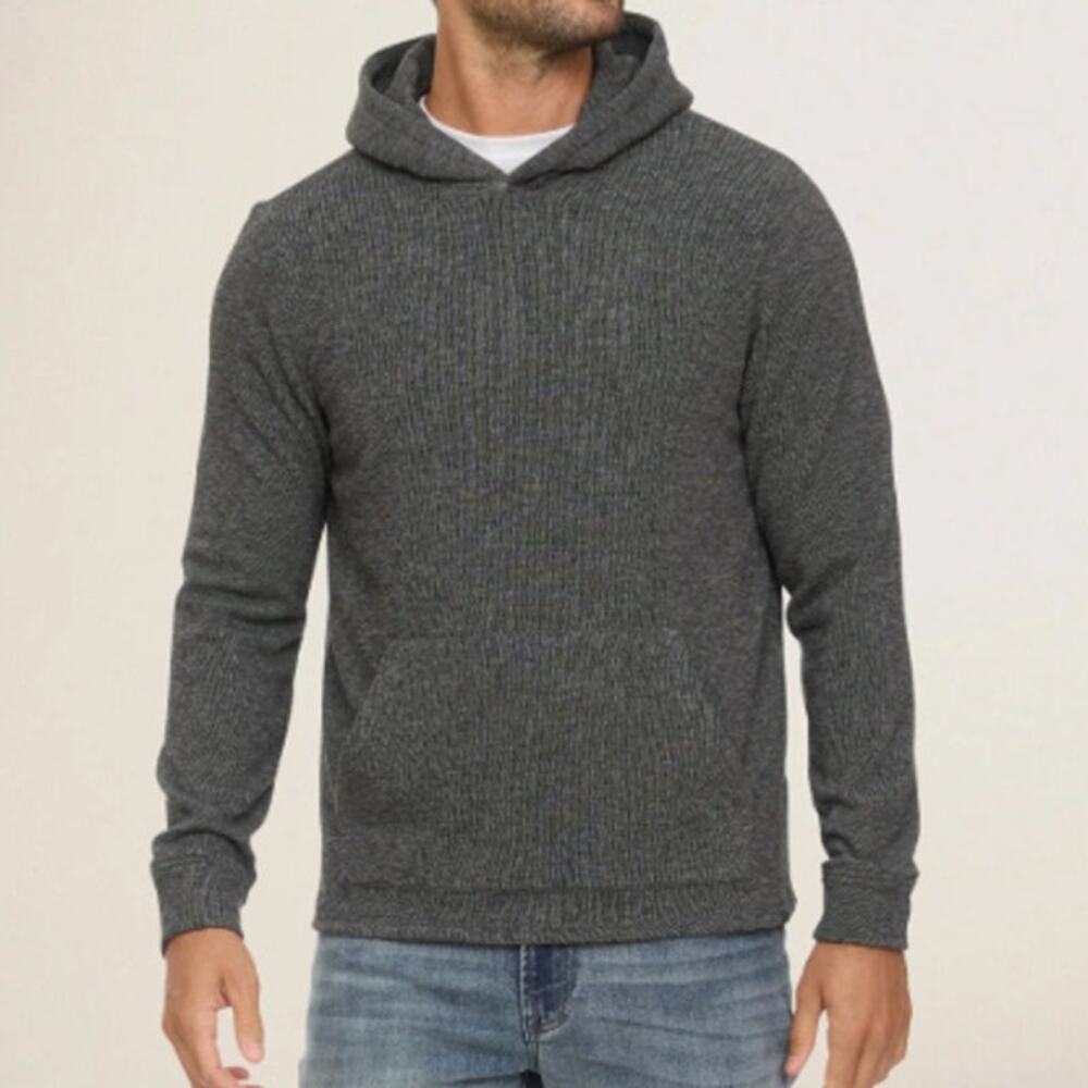 Flag & Anthem Super Soft Fleece Pullover Hoodie Charcoal Sweatshirt Men's XL